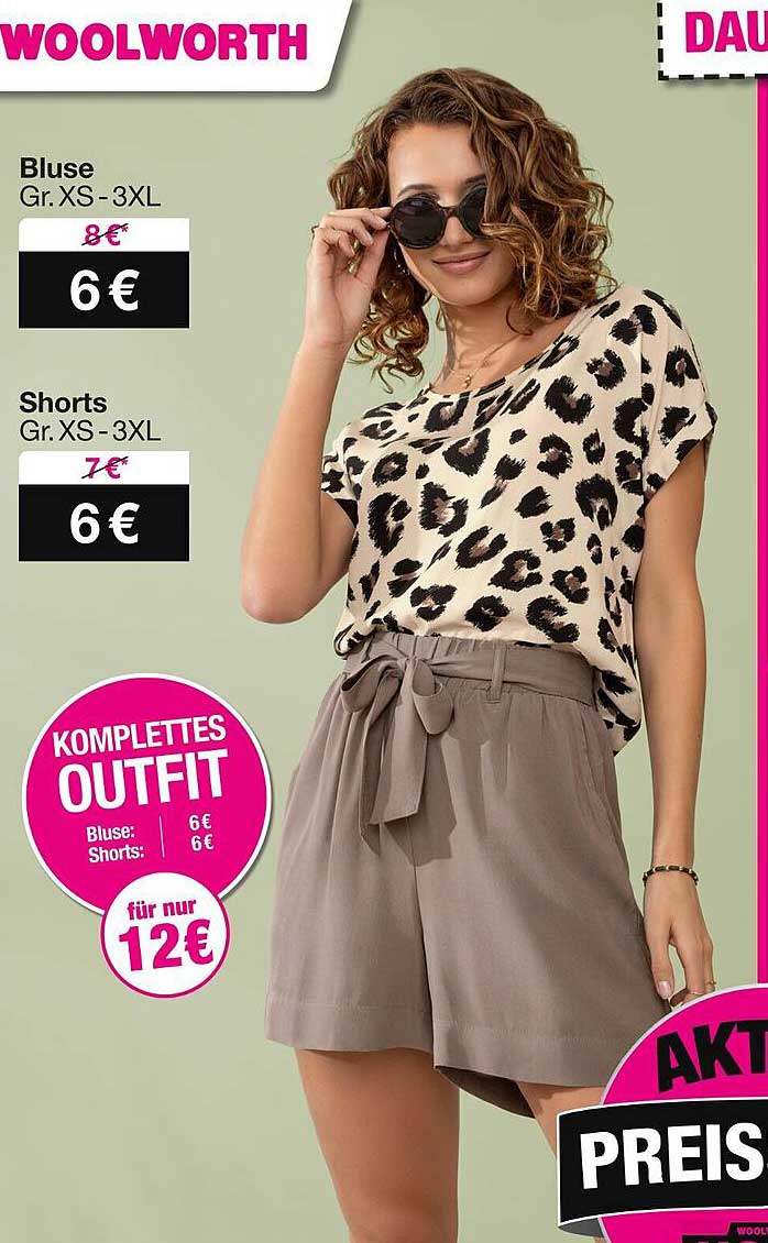 Komplettes Outfit: Bluse und Shorts für nur 12 €