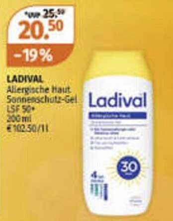 LADIVAL Allergische Haut Sonnenschutz-Gel LSF 50 - 200 ml