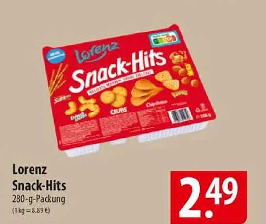Lorenz Snack-Hits 280-g-Packung