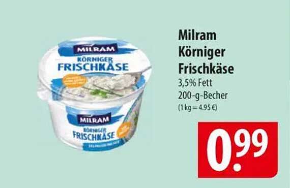 Milram Körniger Frischkäse 200-g-Becher