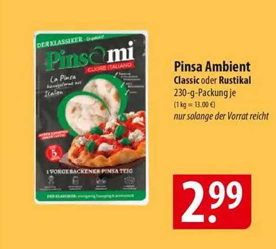 Pinsa Ambient Classic oder Rustikal 230-g-Packung