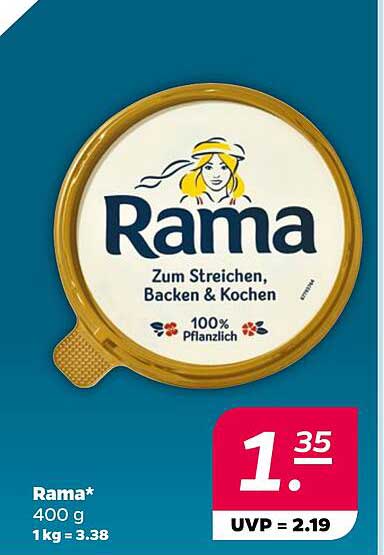 Rama Pflanzenmargarine, 400 g