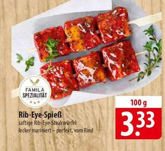 Rib-Eye-Spieß