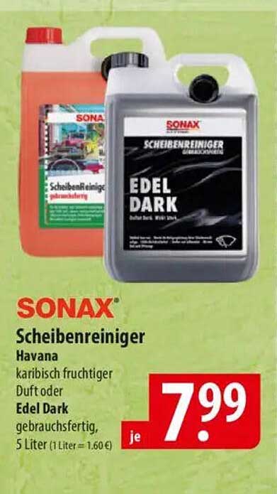 SONAX Scheibenreiniger - Havana und Edel Dark