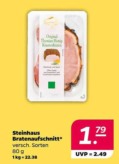Steinhaus Bratenaufschnitt - Original Thymian-Honig-Krustenbraten 80 g