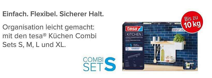 tesa® Küchen Combi Set S