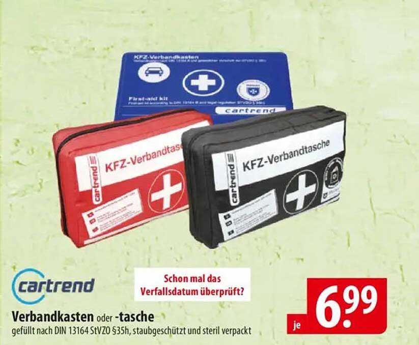 Verbandkasten oder -tasche cartrend
