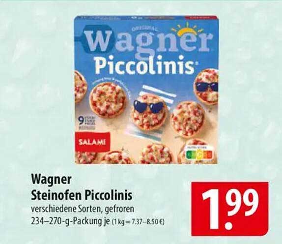 Wagner Steinofen Piccolinis - verschiedene Sorten, gefroren