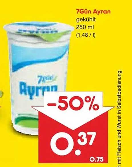 7Gün Ayran gekühlt 250 ml (1.48 / l)