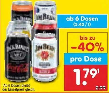 ab 6 Dosen (5.42 /l) bis zu -40% pro Dose