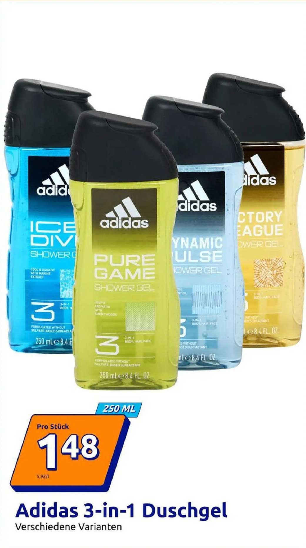 Adidas 3-in-1 Duschgel