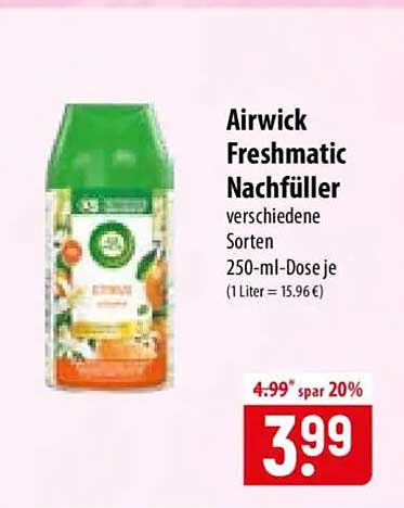 Airwick Freshmatic Nachfüller