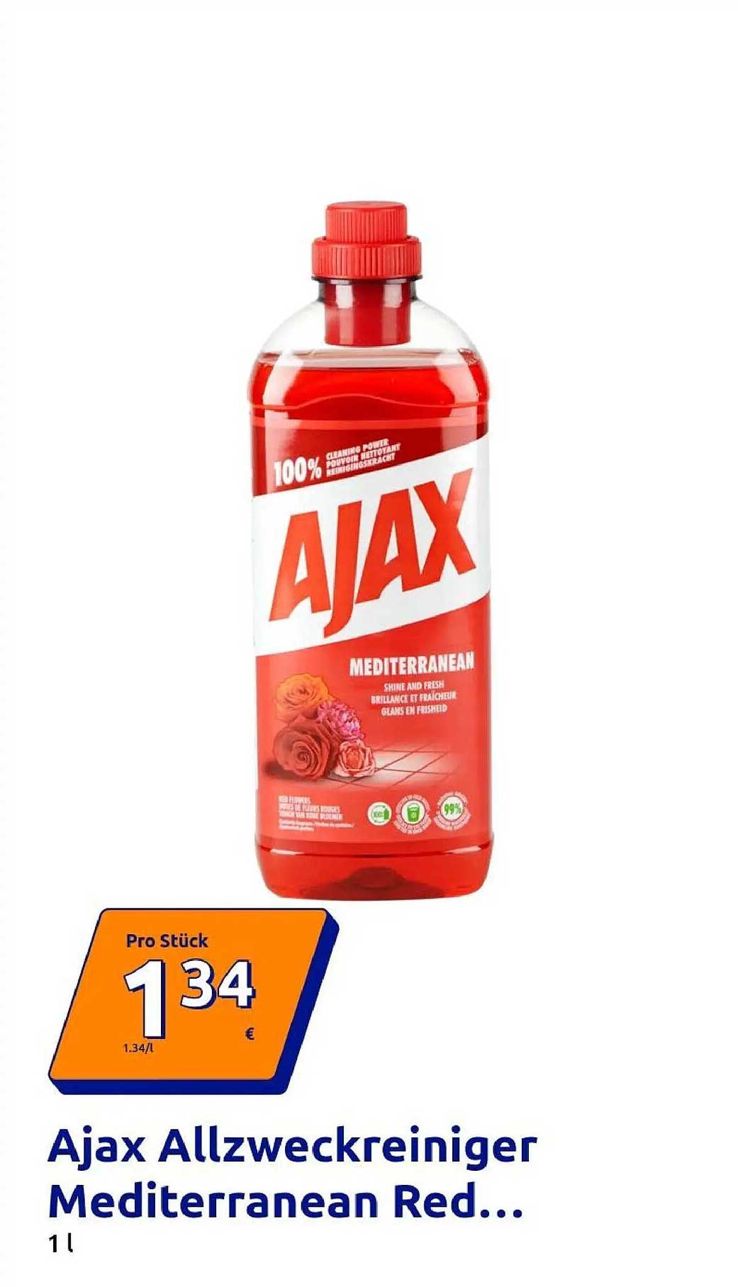 Ajax Allzweckreiniger Mediterranean Red... 1 l