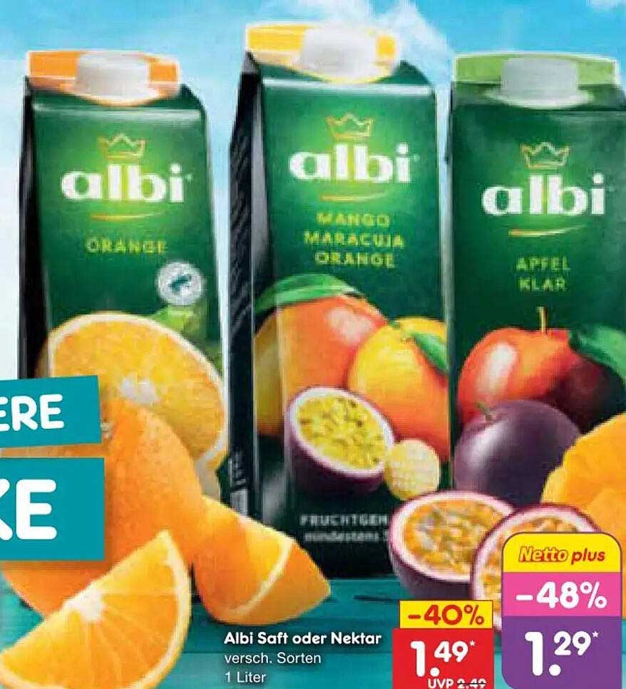 Albi Soft oder Nektar versch. Sorten 1 Liter