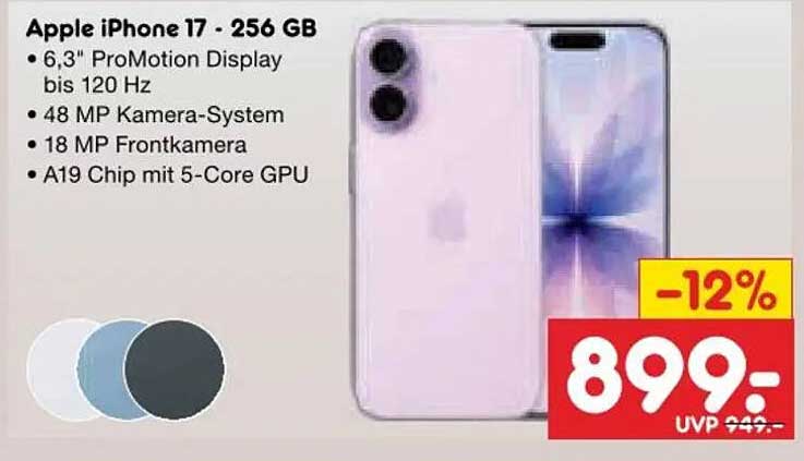 Apple iPhone 17 - 256 GB