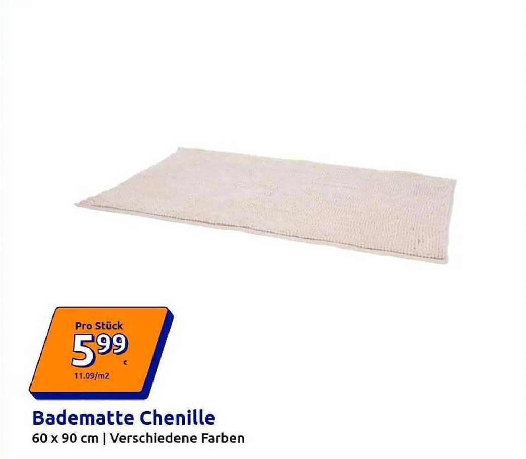 Badematte Chenille