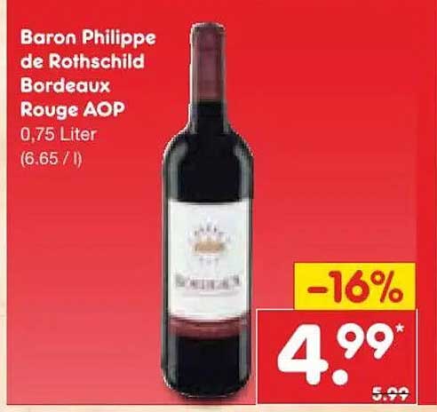 Baron Philippe de Rothschild Bordeaux Rouge AOP