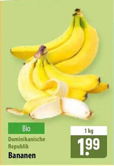 Bio Dominikanische Republik Bananen