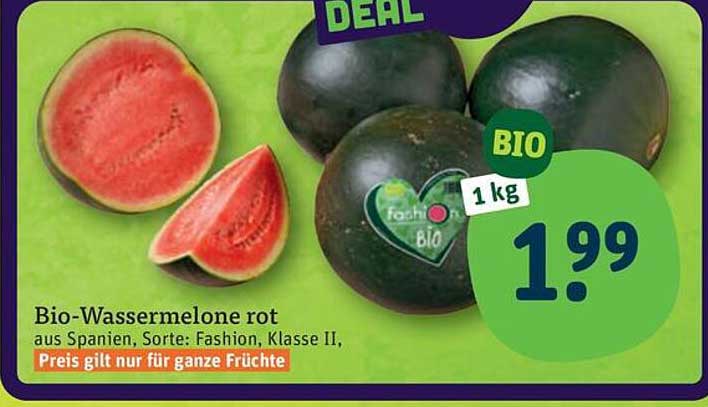Bio-Wassermelone rot