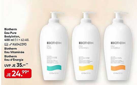 Biotherm Eau Pure Bodylotion, 400 ml (1 l = 62,48)