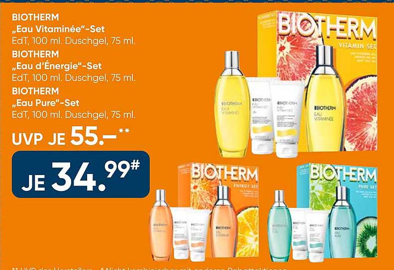 BIOTHERM „Eau Vitaminée“-Set