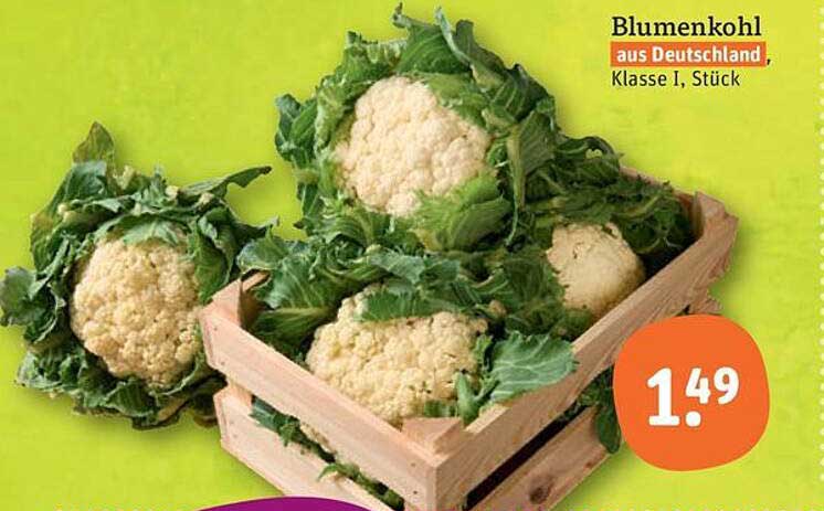 Blumenkohl aus Deutschland, Klasse I, Stück