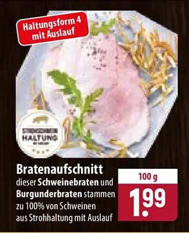Bratenaufschnitt