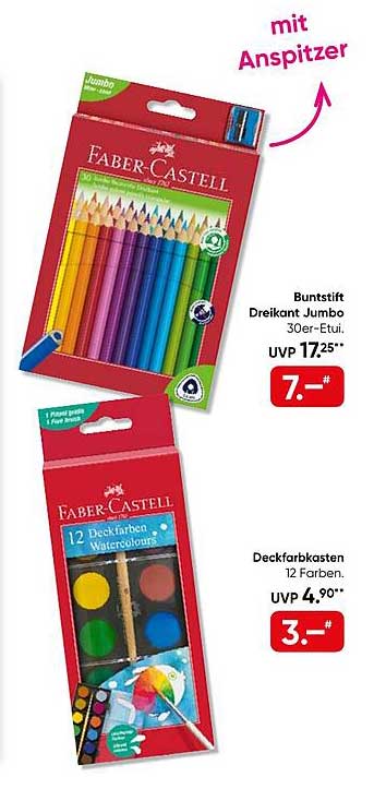 Buntstift Dreikant Jumbo 30er-Etui.
