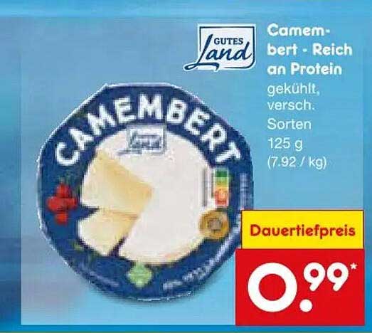 Camembert - Reich an Protein