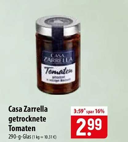 Casa Zarrella getrocknete Tomaten