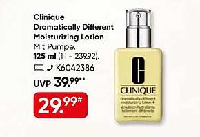Clinique Dramatically Different Moisturizing Lotion Mit Pumpe. 125 ml (1 l = 239,92). K6042386
