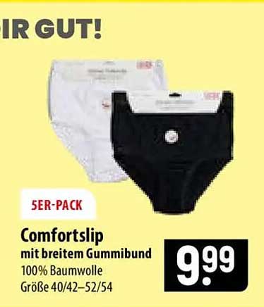 Comfortslip mit breitem Gummibund