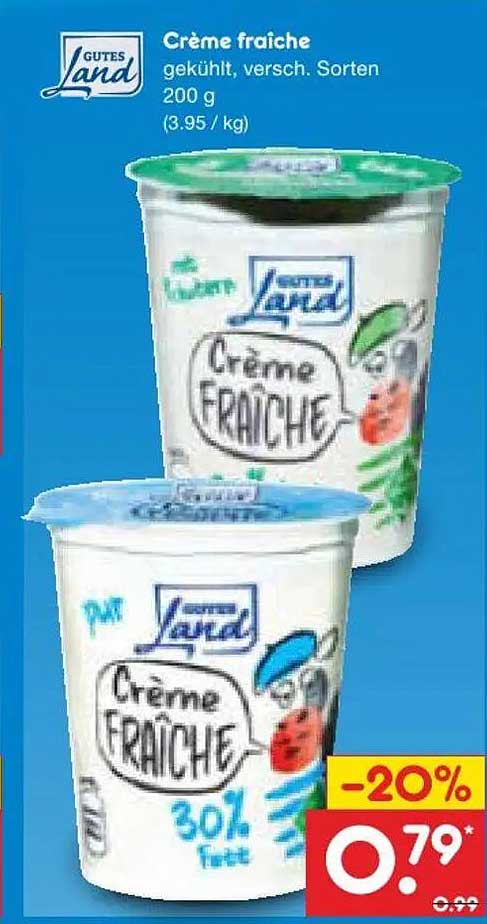 Crème fraîche gekühlt, versch. Sorten 200 g
