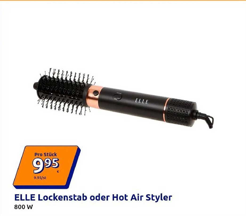 ELLE Lockenstab oder Hot Air Styler 800 W