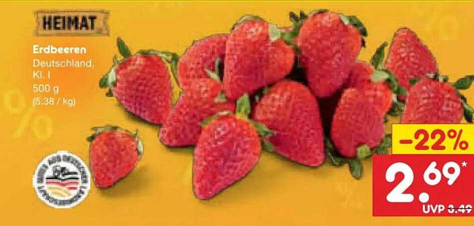 Erdbeeren Deutschland, Kl. I, 500 g