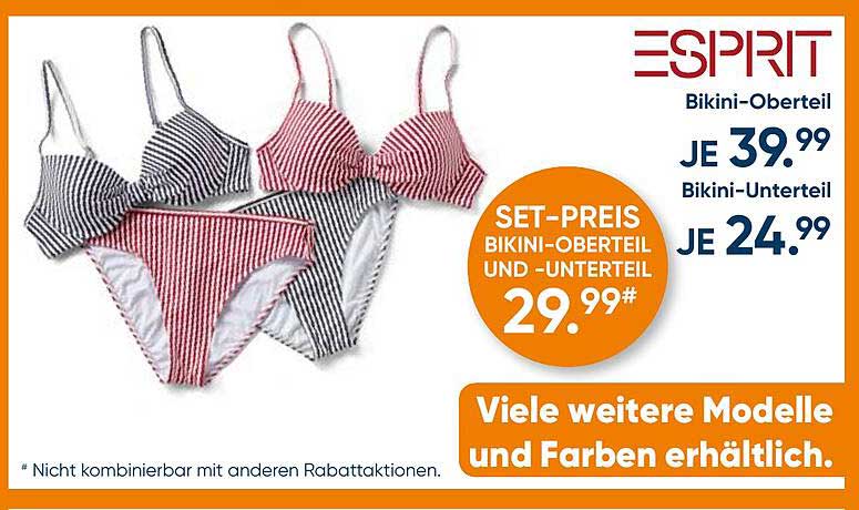 ESPRIT Bikini-Oberteil und Unterteil