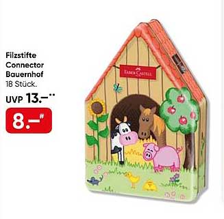 Filzstifte Connector Bauernhof 18 Stk.
