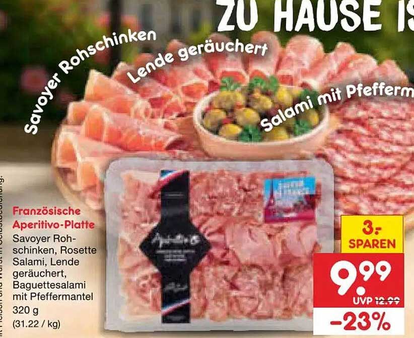 Französische Aperitivo-Platte
