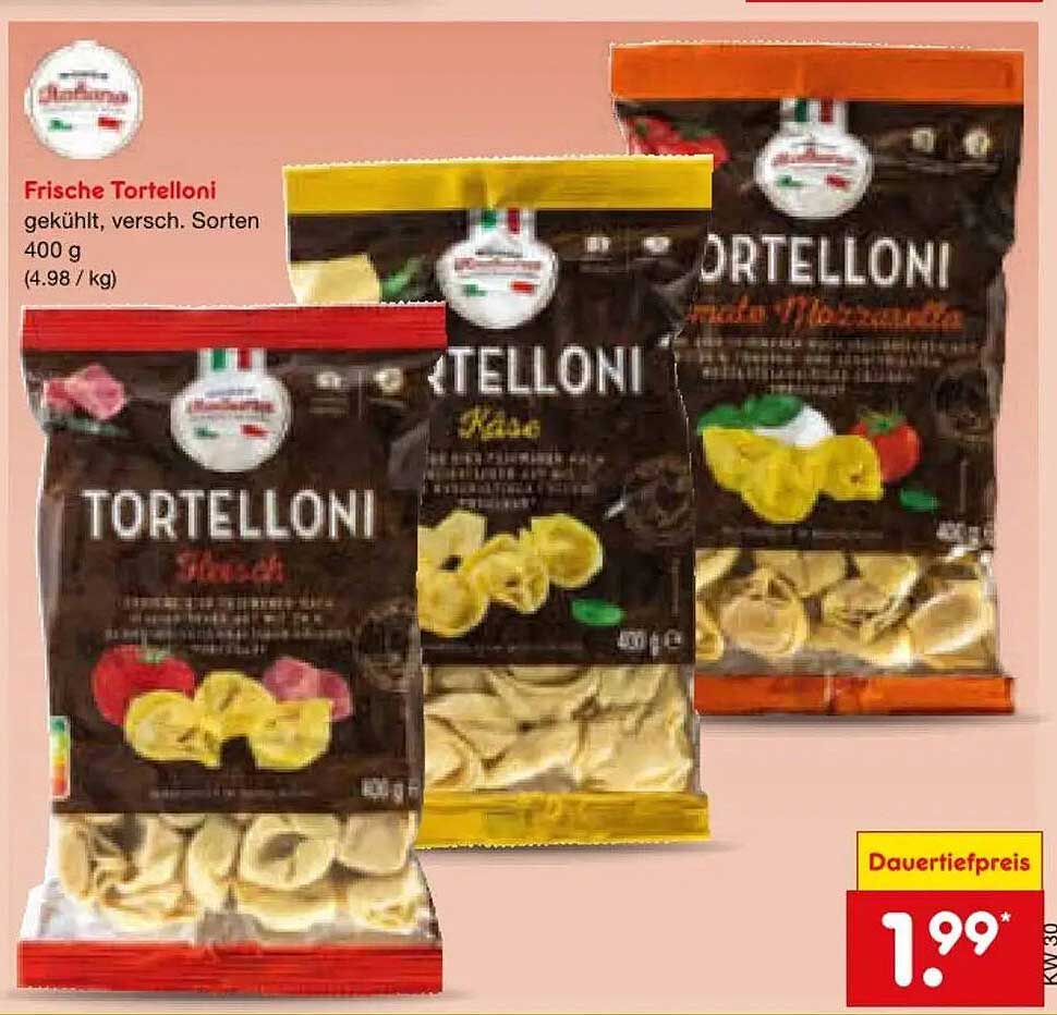 Frische Tortelloni gekühlt, versch. Sorten 400 g