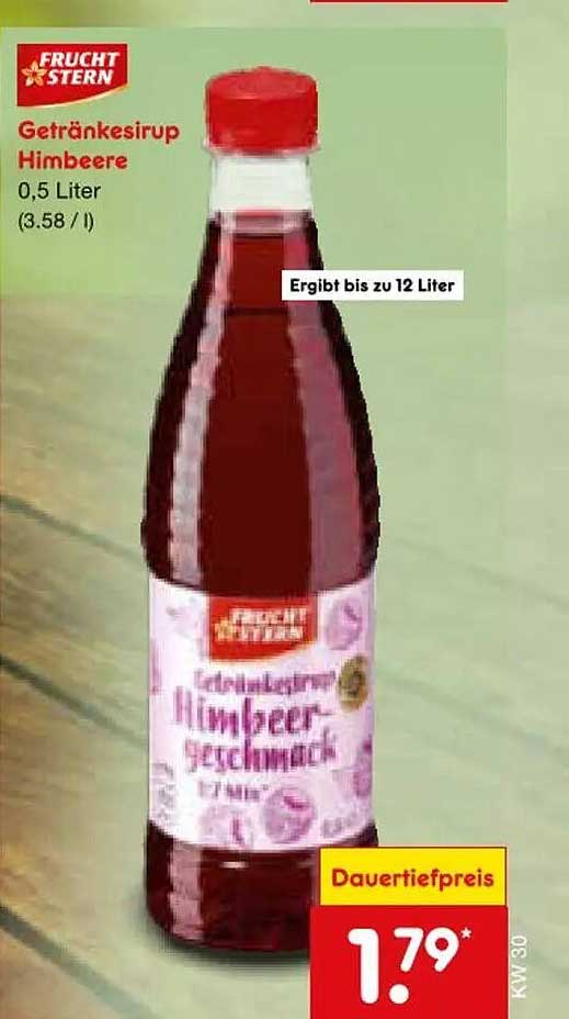 Getränkesirup Himbeere