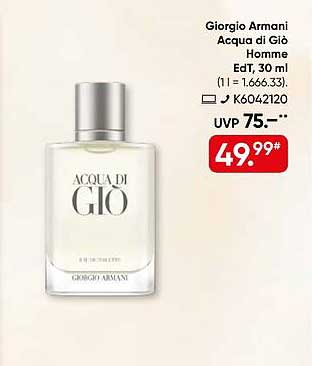 Giorgio Armani Acqua di Giò Homme EdT, 30 ml