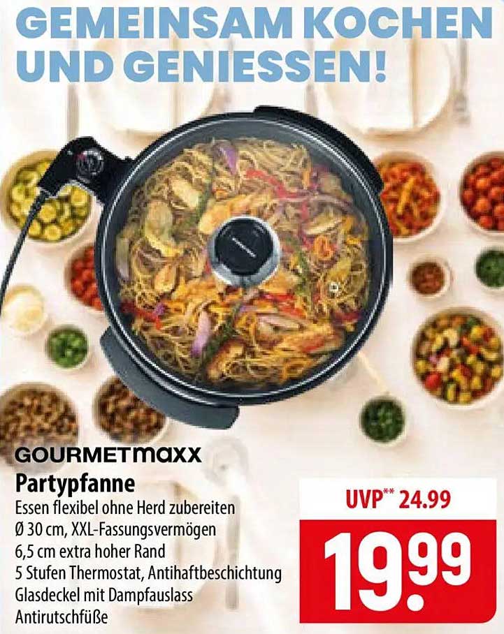 GOURMETmaxx Partypfanne