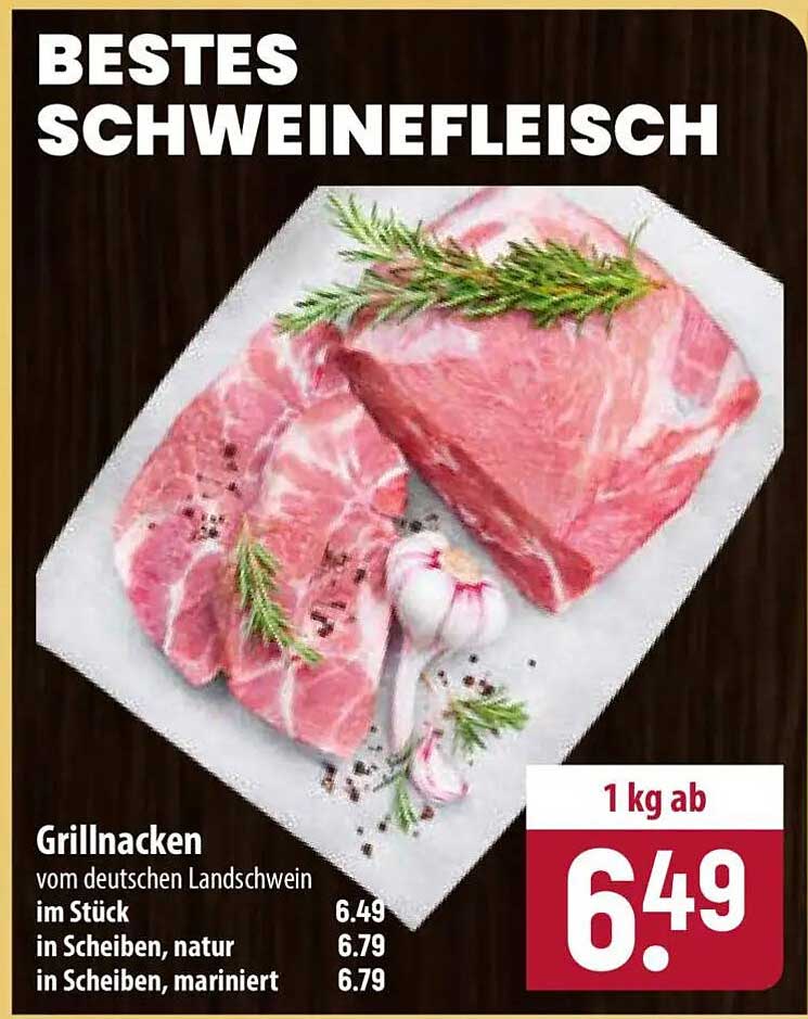 Grillhacken vom deutschen Landschwein im Stück