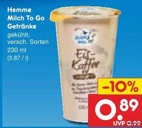 Hemme Milch To Go Getränke