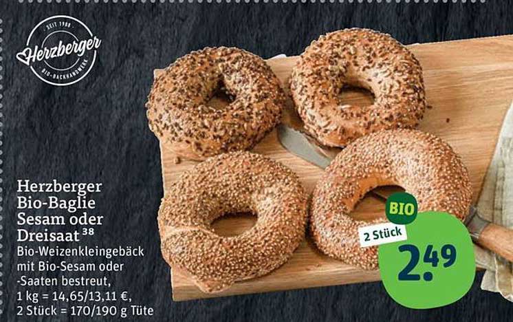 Herzberger Bio-Baglie Sesam oder Dreisaat