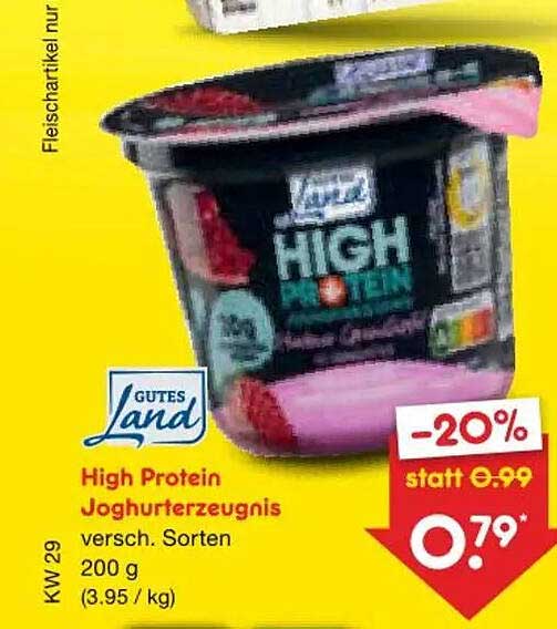 High Protein Joghurtzeugnis