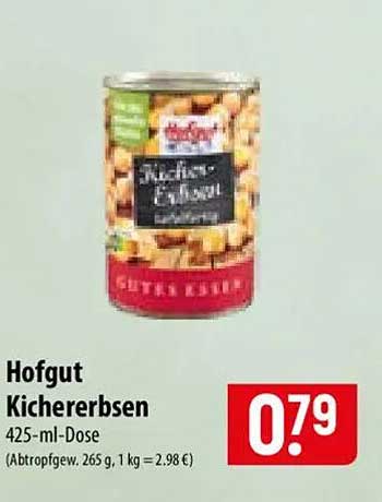 Hofgut Kichererbsen