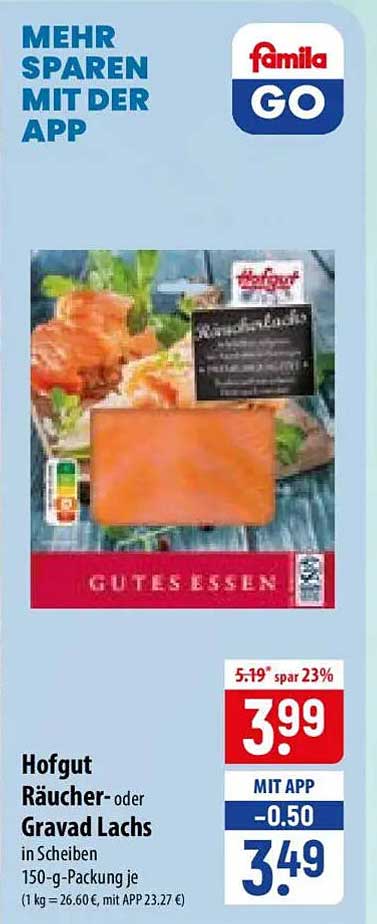 Hofgut Räucher- oder Gravad Lachs in Scheiben