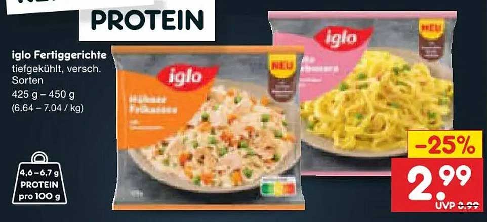 iglo Fertiggerichte