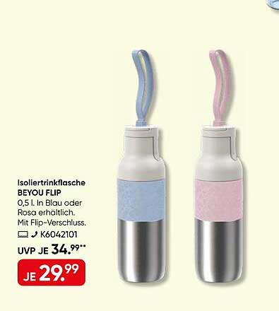 Isoliertrinkflasche BEYOU FLIP